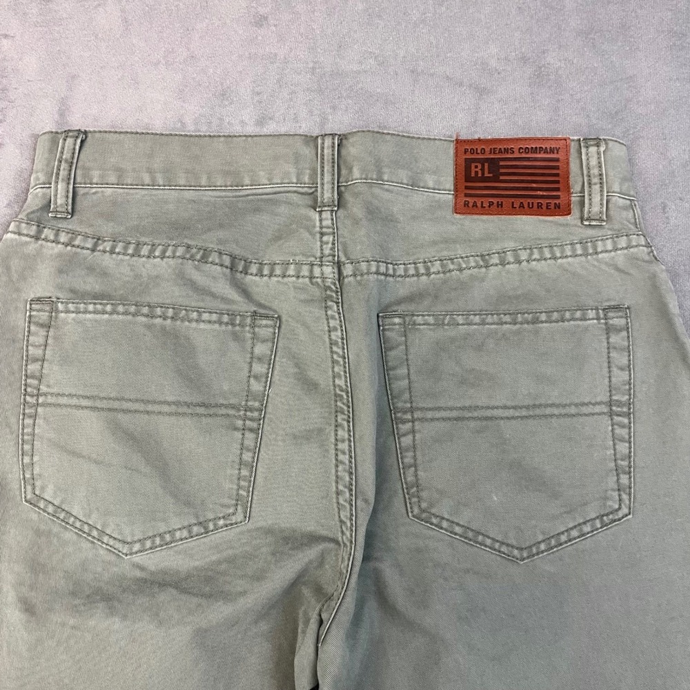 Polo Jeans Co Ralph Lauren Pants Women's Size 2 Olive Green - Picture 9 of 9